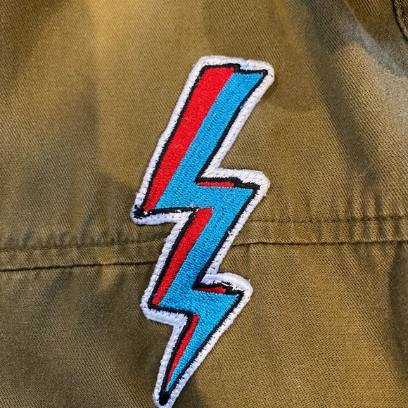 Zara Jacket/Shirt Patches Cotton/Lyocell Ladies XL - Picture 8 of 14